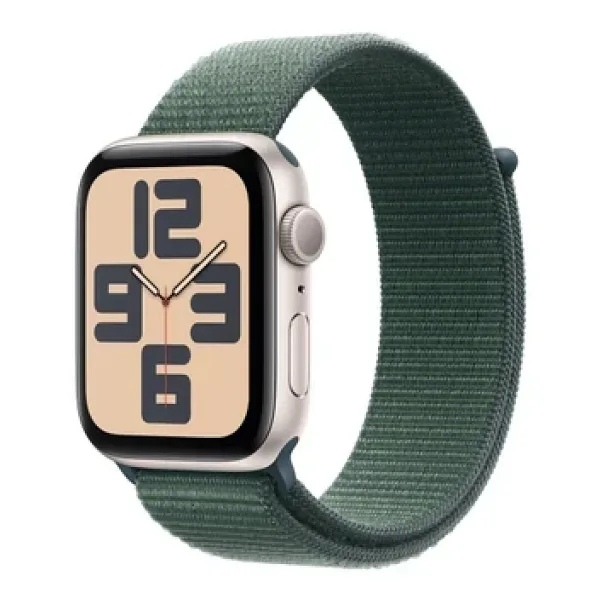 Apple Watch SE 2 2023 GPS 40mm Yıldız Işığı Alüminyum Kasa ve Göl Yeşili Spor Loop Kordon Akıllı Saat