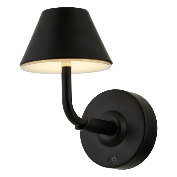 Avonni Ap-64006-bsy Siyah Boya Aplik Led Metal Opal Pleksi 12x22 Cm