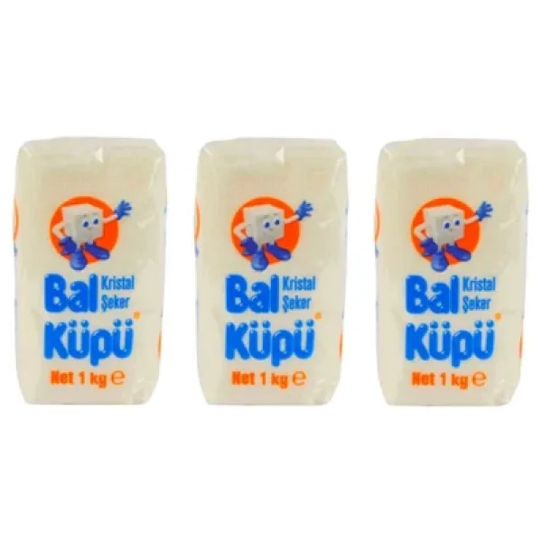 Balküpü Toz Şeker 1 kg 3'lü