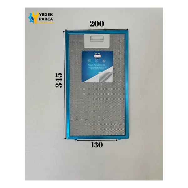 Beko: ADE62540B 200x345 mm Aspiratör & Davlumbaz Tel Yağ Filtresi Model: 11010157 - 9197059799 20x34,5 cm