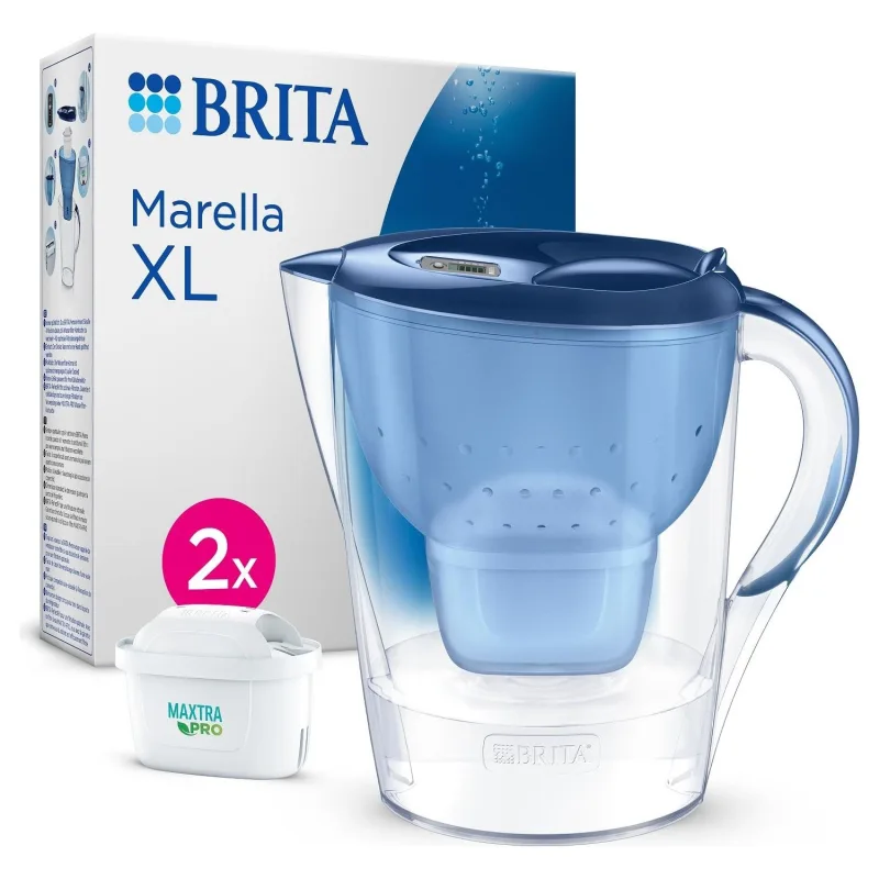 Brita Marella XL 3.5 lt Mavi 2 Filtreli Su Arıtma Sürahisi