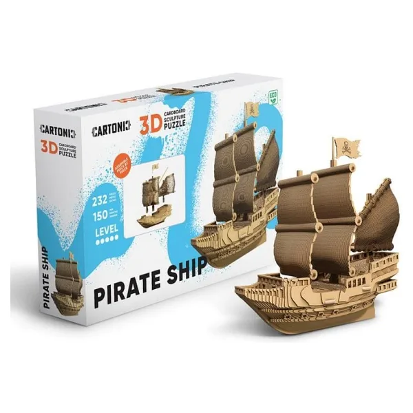 Cartonic Pirate Ship 3D Puzzle