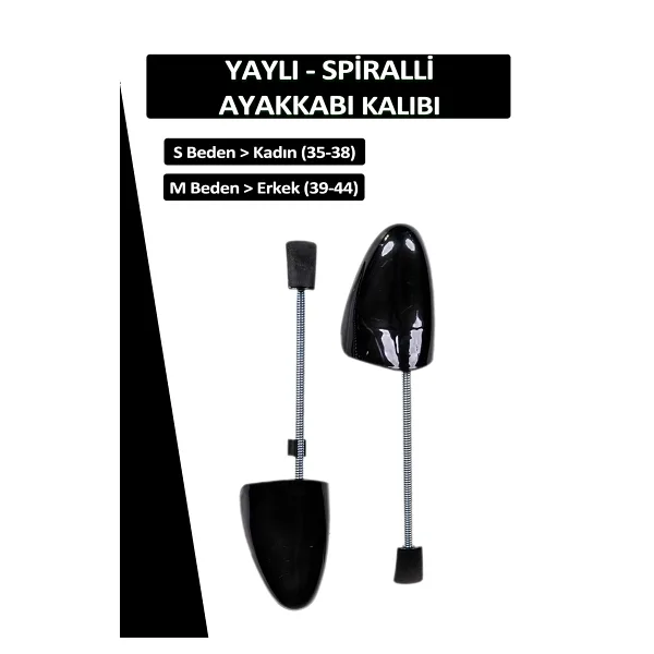 Dopar Bağcık + Comfy Siyah Yaylı Ayakkabı Kalıbı