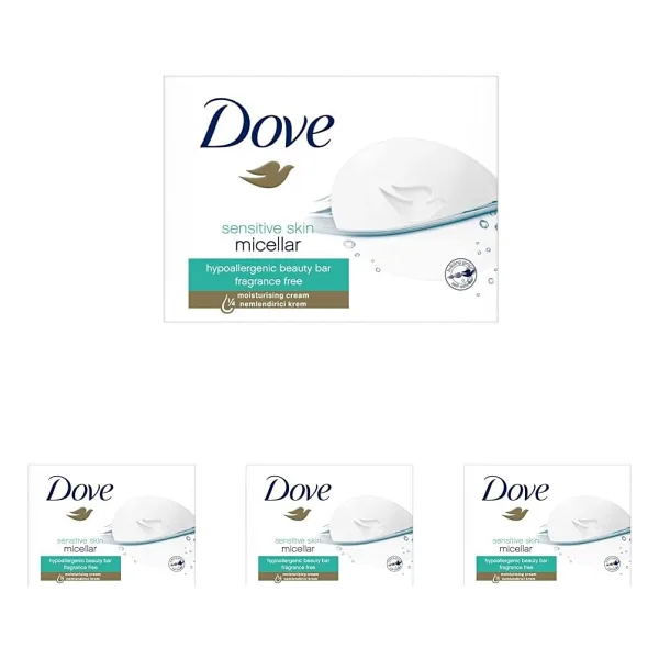 Dove Beauty Cream Bar Sensitive Skin Nemlendirici Krem 90 g (4 paketi)