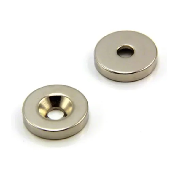 Dünya Magnet 5 Adet 12mm X 7/3,5mm X 3mm Havşa Delikli Güçlü Neodyum Mıknatıs