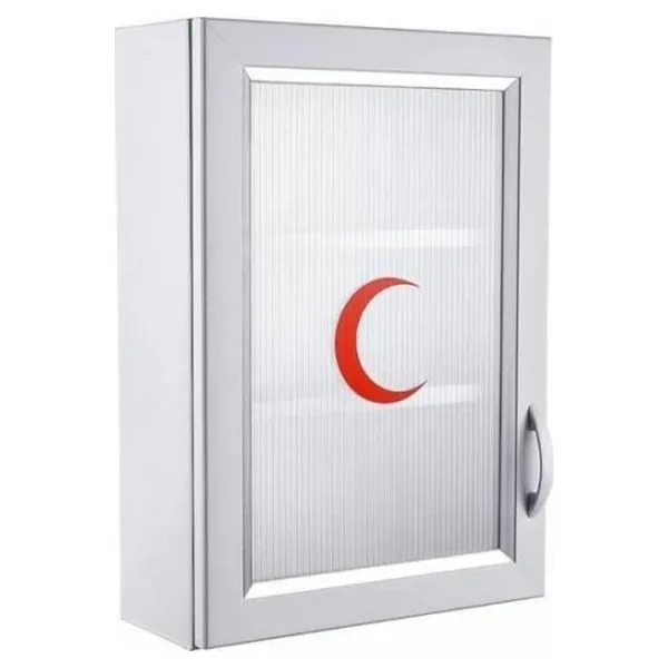 Ecza Dolabı Kapaklı Pvc İlk Yardım Dolabı 50x35x16 Cm 159
