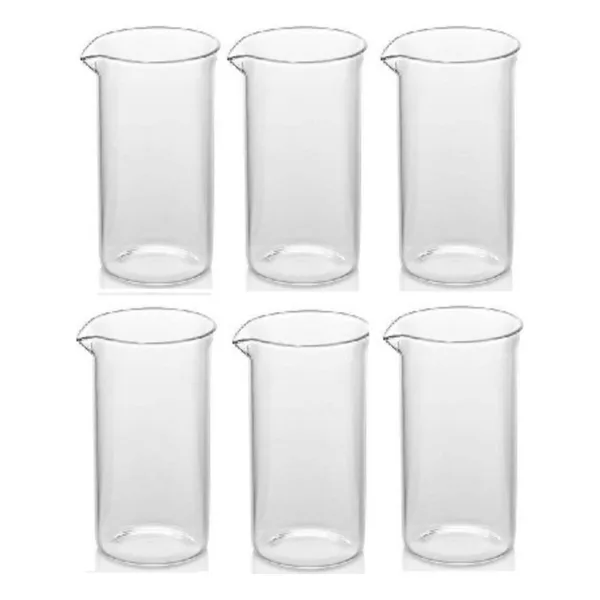 Epinox Pinox yedek Çay ve Kahve Aksesuarı Camı 350 Ml 6'li Set
