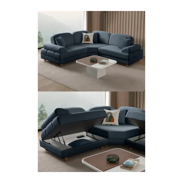 Eymense Aries Modüler Köşe Koltuk Takımı S Mavi