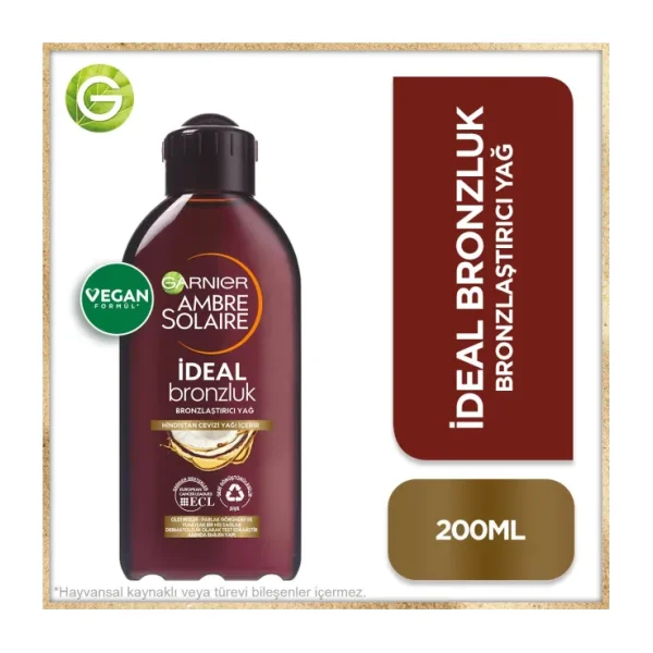 Garnier Ambre Solaire İdeal Bronzluk 200 ml Bronzlaştırıcı Yağ