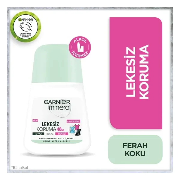 Garnier Mineral Lekesiz Koruma Ferah Koku 50 ml Kadın Roll-On
