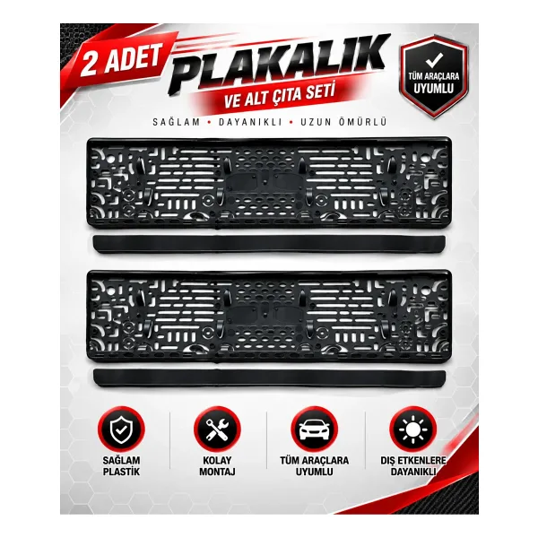 Halidi Araç Plakalığı - Oto Plakalık 2 Adet