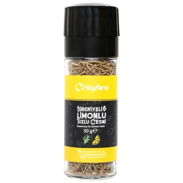 Hayfene Biberiyeli Limonlu Tuzlu Çeşni Değirmen Kapaklı 50 gr