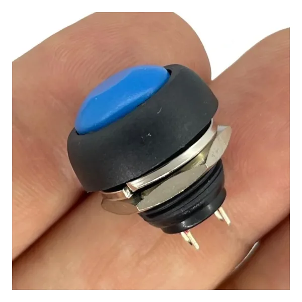 IC-184 Mavi Plastik Push Buton 12mm PBS-33B
