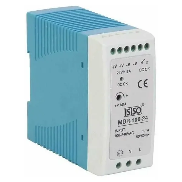 IMDR-100-24 - 100W 24VDC 4.5A Raya Montajlı Güç Kaynağı