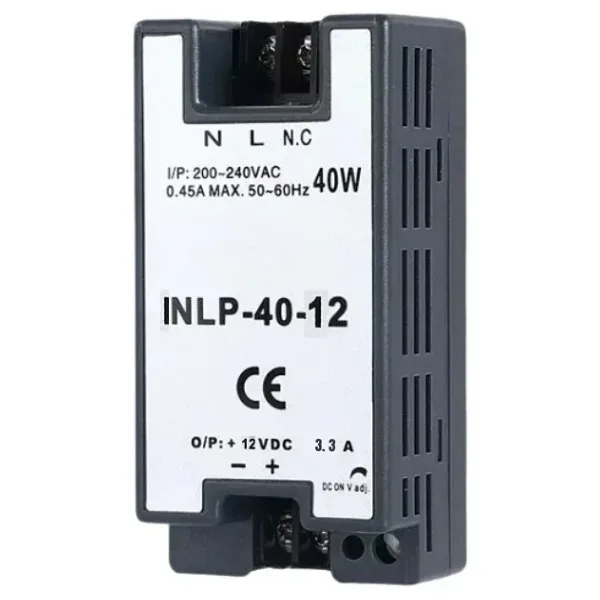INLP-40-12 - 40W 12VDC 3.3A Raya Montajlı Güç Kaynağı