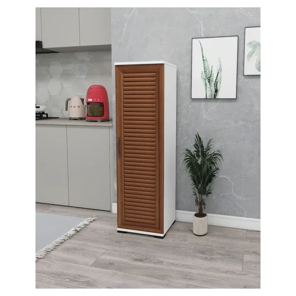 Irmak Dünyası Çok Amaçlı Membran Kapaklı Dolap Mutfak Dolabı Kiler Dolabı Tek Kapaklı Çok Amaçlı Banyo Dolabı Tek 40x42 cm
