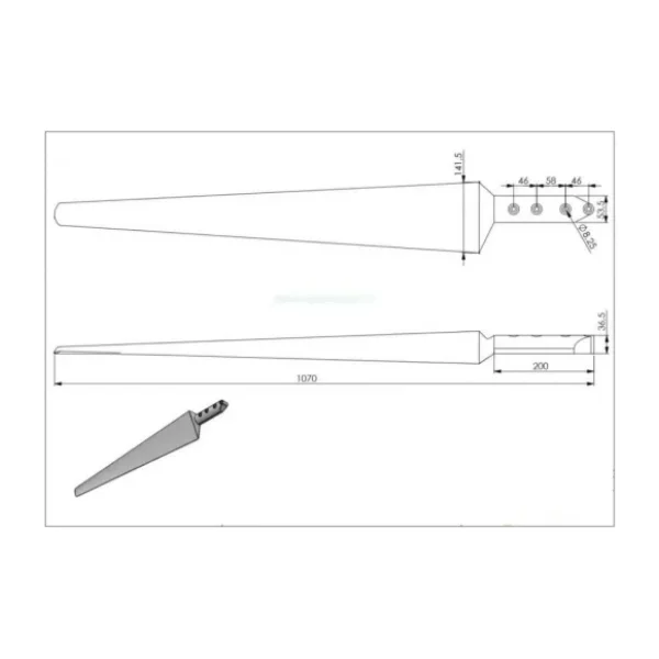 Kanat Seti - İstabreeze 107 cm 3'lü Beyaz Kanat Seti Ø2,10m