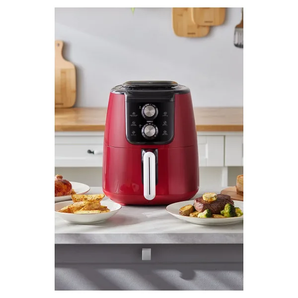 Karaca Air Pro Cook Manuel XL Airfryer 4 lt Yağsız Ruby Fritöz