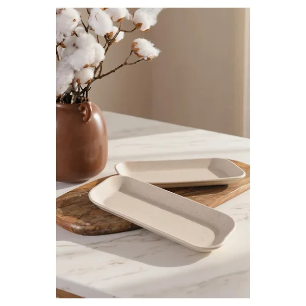Keramika Pergamon 26 cm 2'li Kayık Tabak