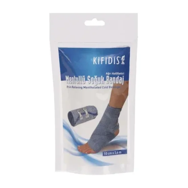 Kifidis Ağrı Hafifletici Mentollü Soğuk Bandaj 10 Cm X 2,6 M