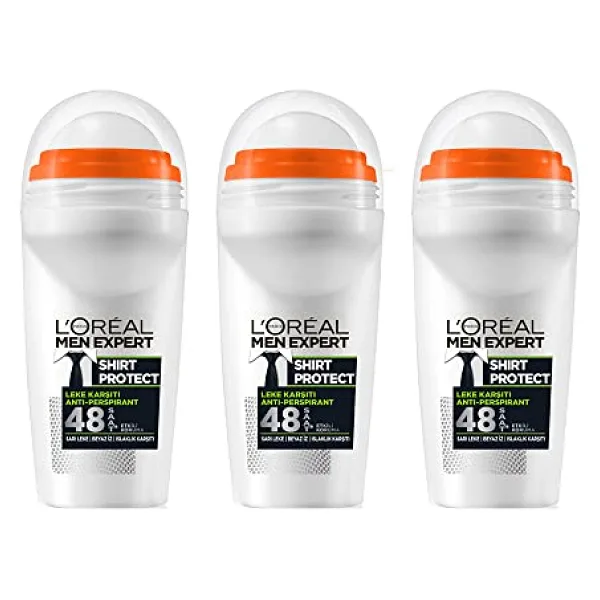 L'Oreal Paris Men Expert Shirt Protect 3 Adet 50 ml Erkek Roll-On