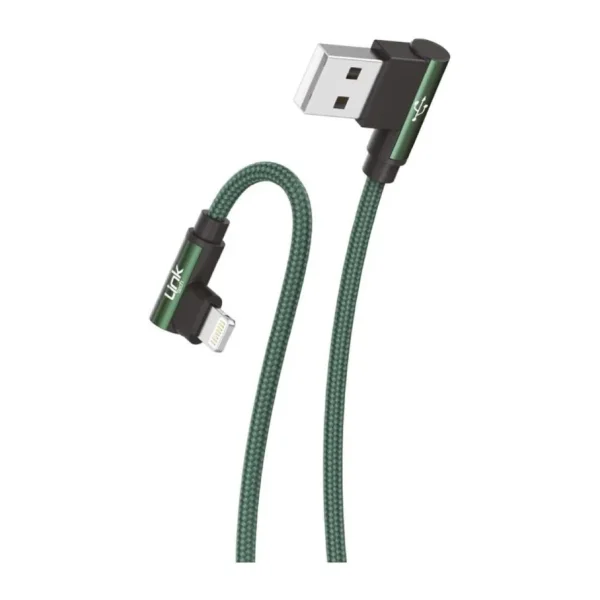 LinkTech K593 1.5 m Yeşil USB to Lightning Şarj Kablosu