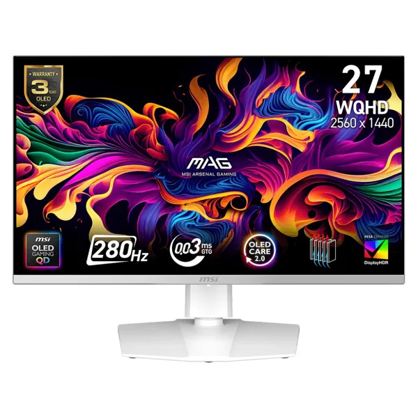 MSI MAG 272QPW QD-OLED X28 27" 0.03 ms 2K Pivot 280 Hz Oyuncu Monitörü