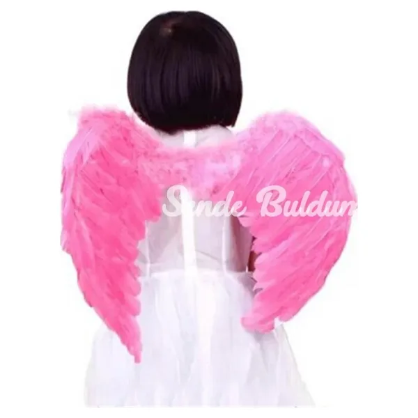 NessiWorld Pembe Renk Bebek Boy Küçük Melek Kanadı 40X55 cm