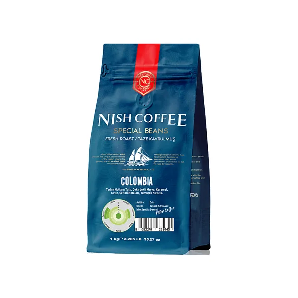 Nish Colombia Çekirdek Kahve 1 kg