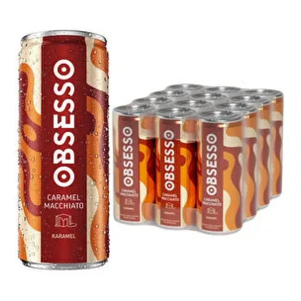 Obsesso Caramel Macchiato Soğuk Kahve 250 ml 12'li