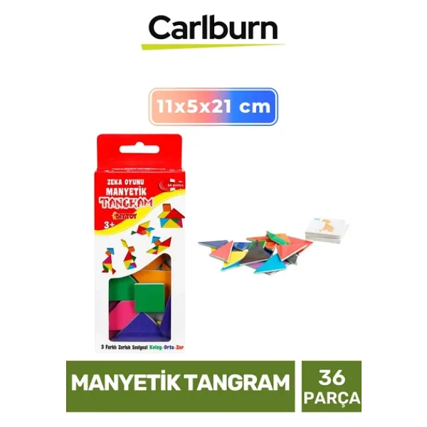 Özel Üretim Eğitici Zeka Geliştirici Öğretici El Göz Koordinasyonu Manyetik Tangram 36 Parça