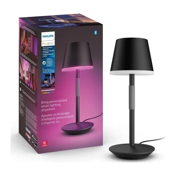 Philips Hue Go Belle 8719514404595 Taşınabilir Siyah Akıllı Masa Lambası