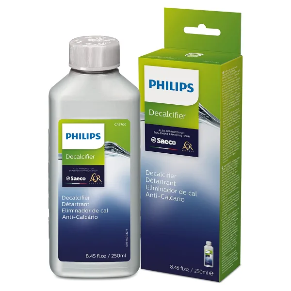 Philips Kitchen Appliances Philips Orijinal Espresso Makinesi Kireç Çözücü, Makine Ömrünü Uzatmak İçin Mükemmel Kireç Çözme, 1 Kireç Çözme Döngüsü, 250 ml Şişe, (CA6700/47)