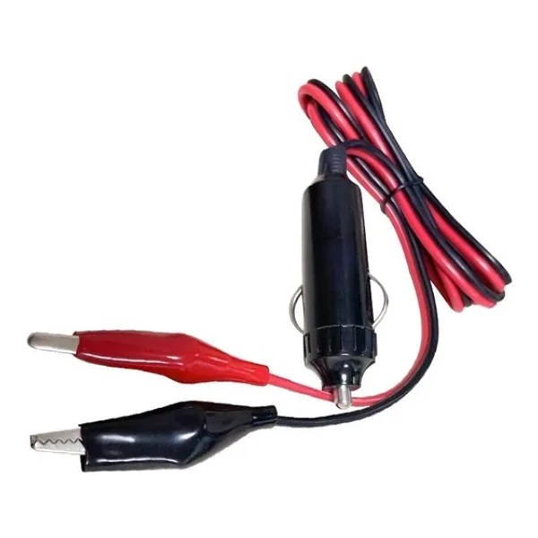 Powermaster Kablolu Krokodil Uçlu Çakmak Fişi Soketli Akü Maşası Uçlu Kablo
