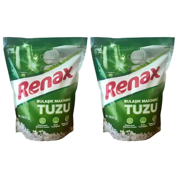 Renax Bulaşık Makinesi Tuzu 1.5 kg (2 paketi)