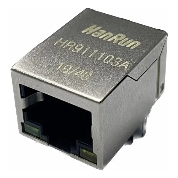RJ45 HR911103A Hanrun Trafolu Ledli Ethernet Bağlantı Soketi