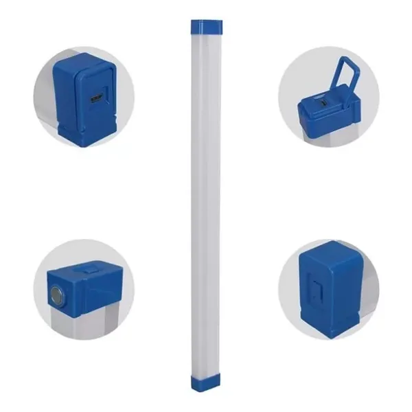 T550 50Cm 60W Çubuk Portatif Led Işıldak Şarjlı Tüp Lamba 1500Mah
