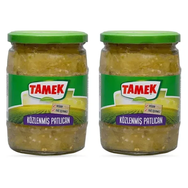 Tamek Közlenmiş Patlıcan 520 Gr Cam Kavanoz X 2 Adet