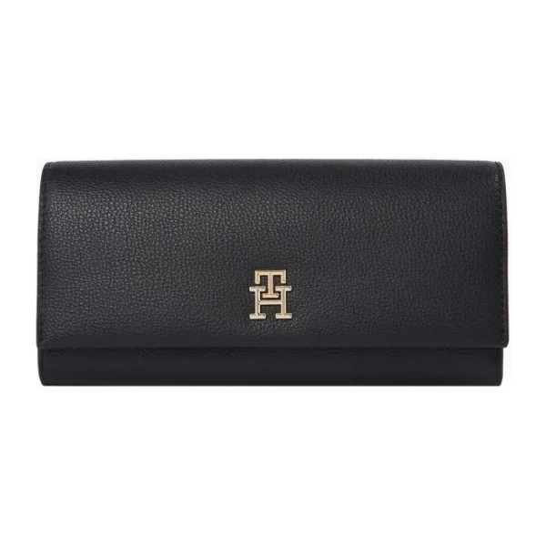 Tommy Hilfiger Legacy Flap Large Cüzdan - Siyah