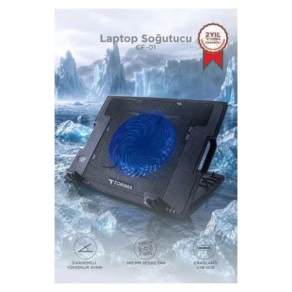 Torima CF-02 1 Fanlı Laptop Soğutucu