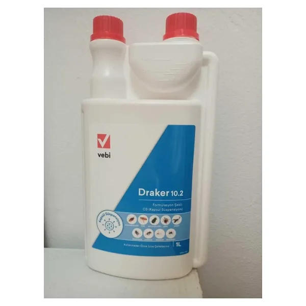 Vebi Draker 10.2 Cs Konsantre Haşere Böcek Öldürücü 1 Lt 2 Adet