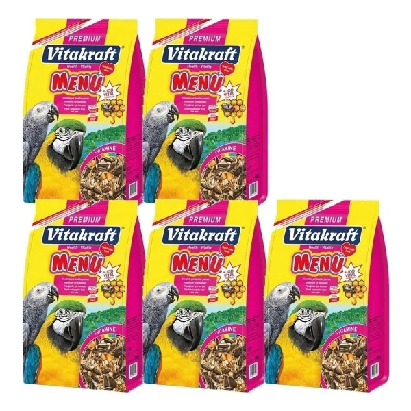 Vitakraft Menu Premium 1 kg 5'li Papağan Yemi