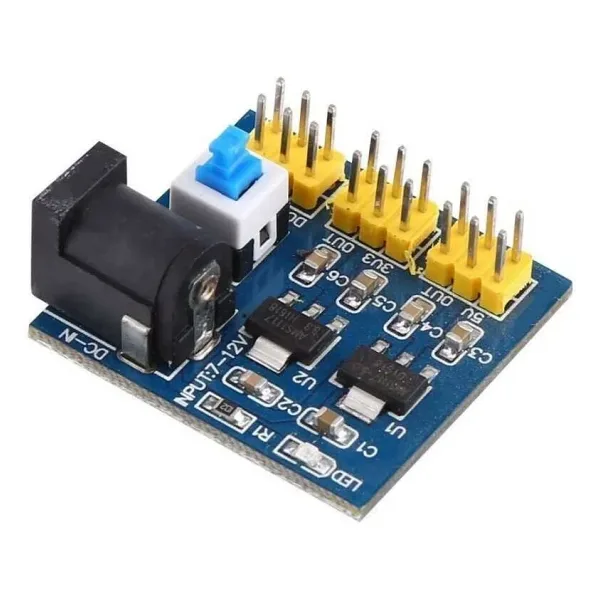12V Giriş 3.3V. 5V Çoklu Çıkışlı Regülatör Kartı