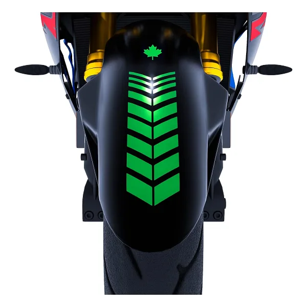 2 Adet Sport Motosiklet Çamurluk Orman Yeşili Kask Sticker Çınar Extreme