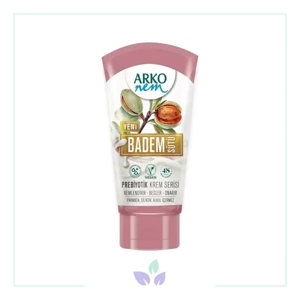 Arko Nem Prebiyotik Krem Serisi Badem Sütü 60 ml El ve Vücut Kremi