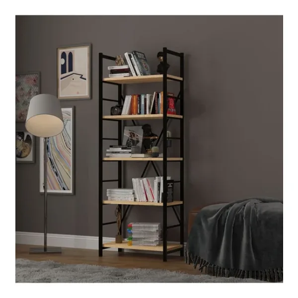 Asra Trend 6 Raflı Metal Kitaplık Tek Modül