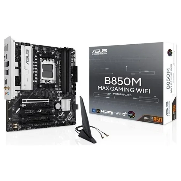 Asus B850M Max Gaming Wi-Fi AMD AM5 DDR5 Micro ATX Anakart