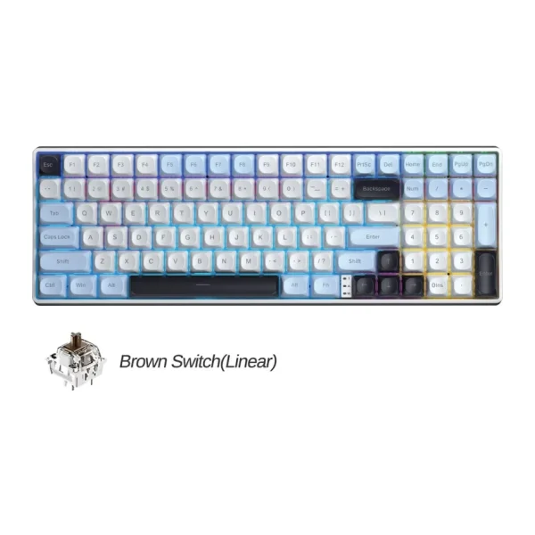 Aula S100 Pro Brown Switch Kablolu/Kablosuz Mekanik Oyuncu Klavyesi
