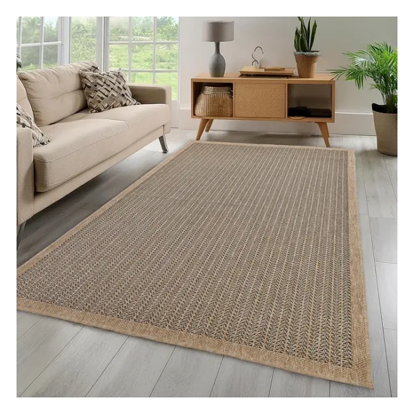 Avanos Modern Sisal Jüt Toz Vermez Balkon Bahçe Mutfak Dokuma Halı Kilim