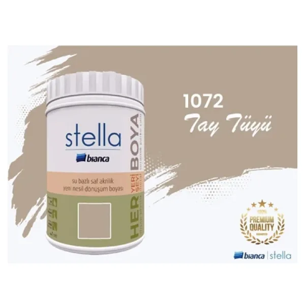 Bianca Stella 1 lt 1072 Tay Tüyü Su Bazlı Saf Akrilik Boya